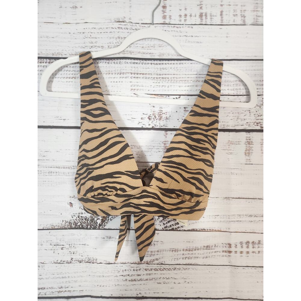 Zebra Print Women's Swim Top